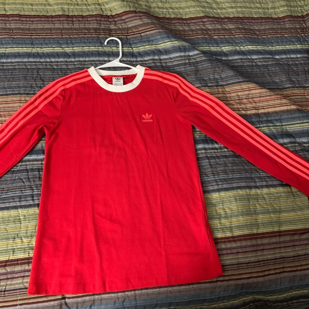 Adidas crew neck 3 stripes pullover